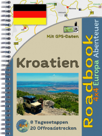 Kroatien 4x4 Papierbuch  (Deutsch)
