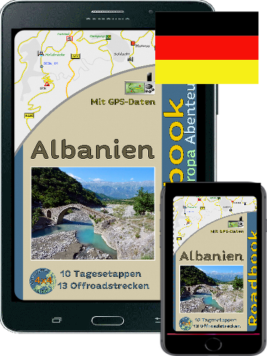 Bestellartikel Ebook Albanien 4x4 Offroadstrecken Europa mit GPS (GPX) Daten Download