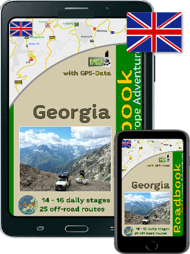 Ebook Offroad Reiseführer 4x4 Europa Georgien in Englischer Sprache