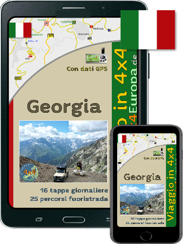 Ebook in italiano Percorso fuoristrada europeo 4x4 in Georgia, comprese le montagne del Caucaso