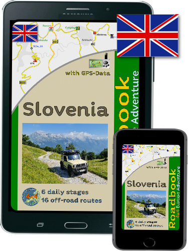 Ebook ghid de călătorie off-road 4x4 Europa Slovenia în engleză