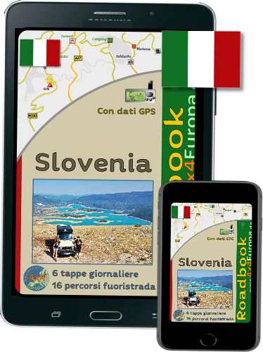 Guida turistica sotto forma di ebook per la Slovenia per veicoli fuoristrada 4x4