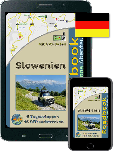 Bestellartikel Ebook Slowenien 4x4 Offroadstrecken Europa mit GPS (GPX) Daten Download