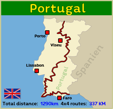 Tour overview 4x4 Portugal