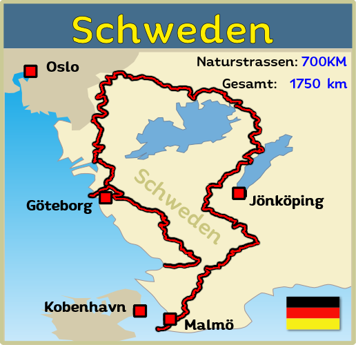 Offroad Touren Karte von Schweden Sued für Offroad strecken und Pisten Offroad Touren Karte von Schweden Sued für Offroad strecken und Pisten